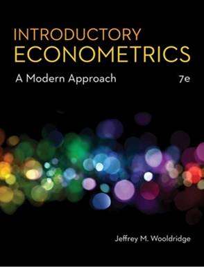 Introductory Econometrics : A Modern Approach