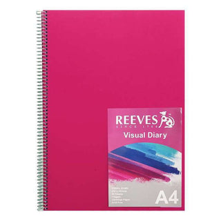 Visual Diary Reeves A4 Pink Cover