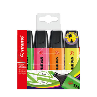 Highlighter Stabilo Boss 4 Pack