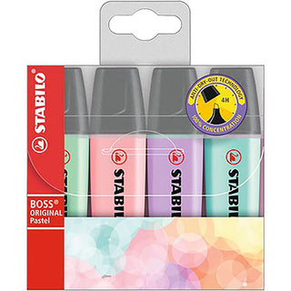 Highlighter Stabilo Boss Pastel 4 Pack