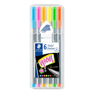 Pen Staedtler Triplus Fineliner Neon 6 Pack