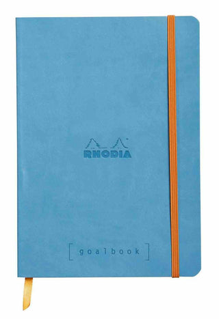 NOTEBOOK RHODIARAMA GOALBOOK A5 DOT TURQUOISE