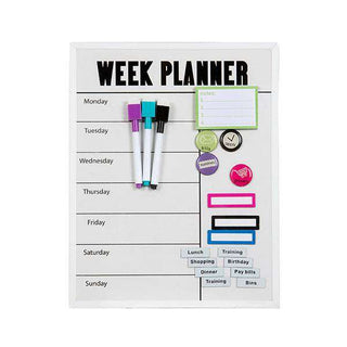 Whiteboard Quartet Weekly Planner 28 x 36cm