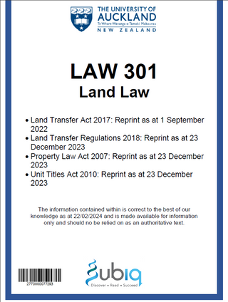 LAW 301 Custom Legislation Bundle 2024 - Coursebook