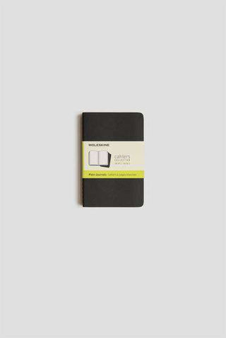 JOURNAL MOLESKINE CAHIERS POCKET PLAIN BLACK SET OF 3