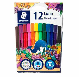 Felt Tip Pens Staedtler Luna Fibre Tip 12 Pack