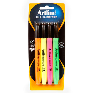 Highlighter Artline Supreme 4 Pack Assorted