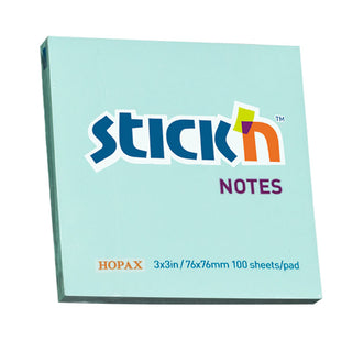 Stickn Notes 76 x 76mm 100 Sheets Blue