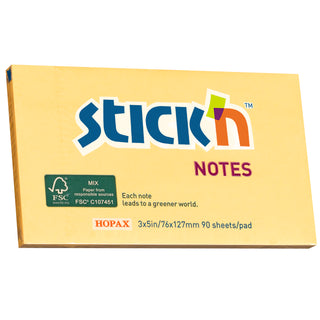 Stickn Notes FSC 76 x 127mm 90 Sheets Orange