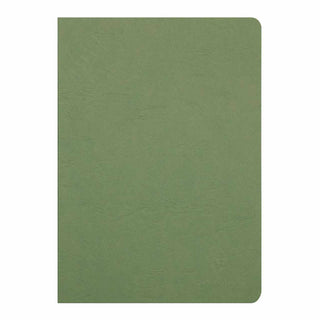 NOTEBOOK CLAIREFONTAINE STAPLED A4 BLANK GREEN