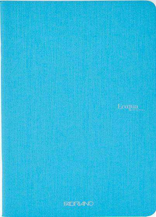 NOTEBOOK FABRIANO ECOQUA STAPLED A5 LINED TURQUOISE