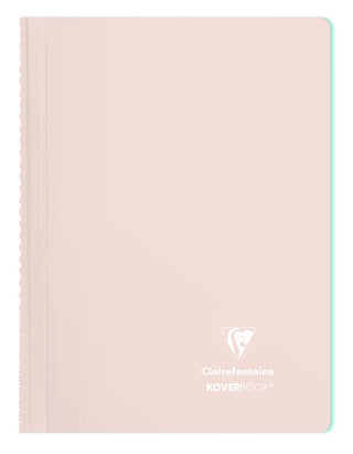 NOTEBOOK CLAIREFONTAINE KOVERBOOK A4 LINED POWDER PINK