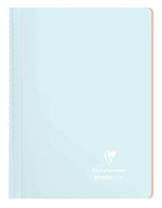 NOTEBOOK CLAIREFONTAINE KOVERBOOK A4 LINED ICE BLUE