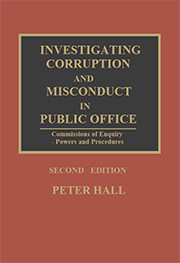 Investigating Corruption and Misconduct in Public Office