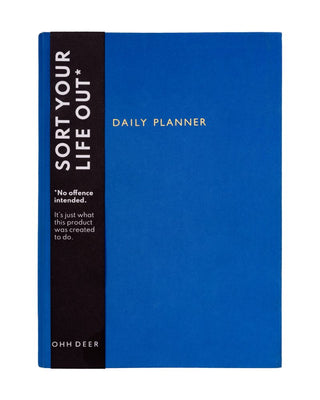 Journal Ohh Deer A5 Daily Planner Linen Ultramarine Blue