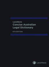 LexisNexis Concise Australian Legal Dictionary