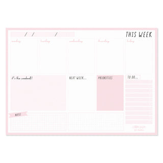 Pad Pukka Carpe Diem Weekly Planner Ballerina Pink