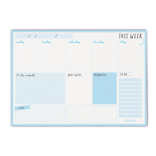 Pad Pukka Carpe Diem Weekly Planner Sky Blue