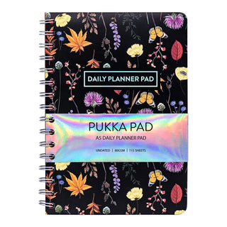 Notebook Pukka Bloom A5 Daily Planner Pad Black