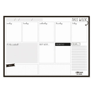 Pad Pukka Carpe Diem Weekly Planner Black