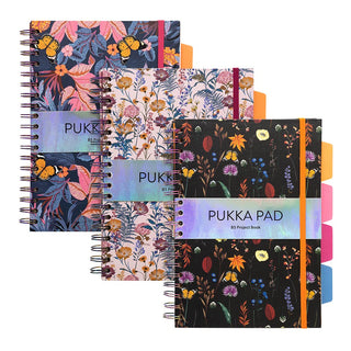 Notebook Pukka Bloom B5 Hardcover Project Assorted