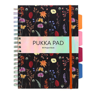 Notebook Pukka Bloom B5 Hardcover Project Assorted