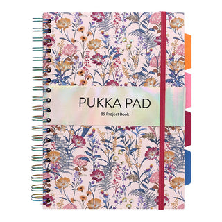 Notebook Pukka Bloom B5 Hardcover Project Assorted