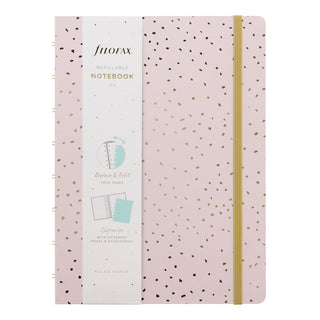 Notebook Filofax Refillable A5 Confetti Rose Quartz