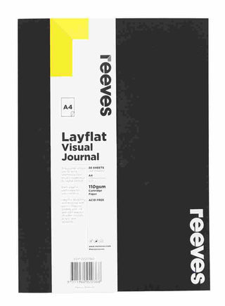 Visual Diary Reeves Layflat A4 Black