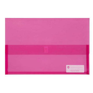 Document Wallet Marbig Polypick Translucent Pink