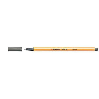 PEN STABILO POINT 88 FINE 0.4MM 88/96 DARK GREY