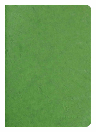 NOTEBOOK CLAIREFONTAINE STAPLED A5 BLANK GREEN