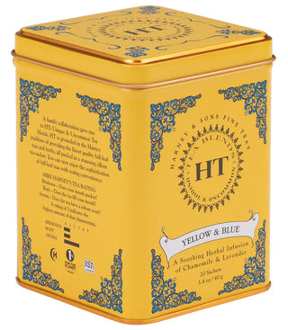 Harney Tea : Yellow and Blue HT Tin