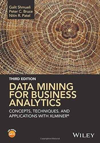 Data Mining for Business Analytics : Concepts Techniques and Applications in Microsoft Office Excel with XLMiner