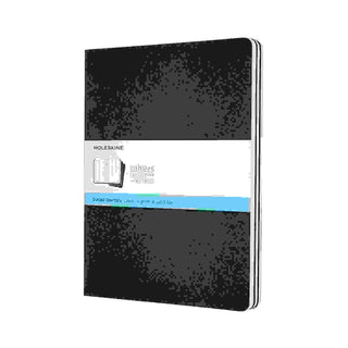 JOURNAL MOLESKINE CAHIERS EXTRA LARGE DOTTED BLACK SET OF 3