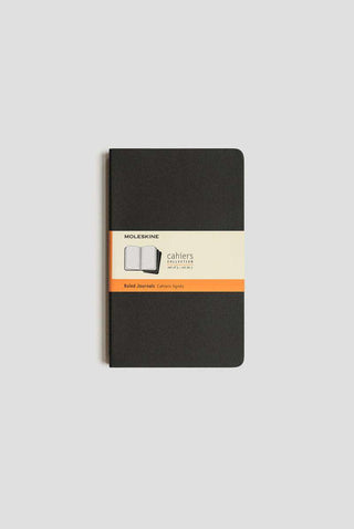 JOURNAL MOLESKINE CAHIERS LARGE RULED BLACK SET OF 3