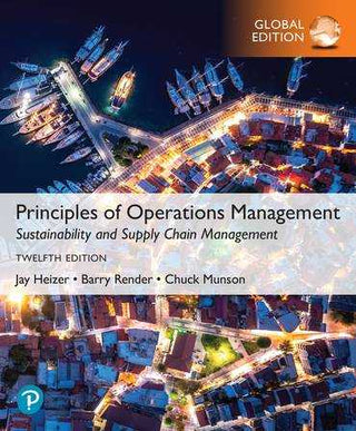 Principles of Operations Management : Sustainability and