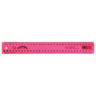 Ruler Taurus Flexion 30cm Pink