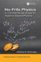 No-Frills Physics : A Concise Study Guide for Algebra-Based Physics