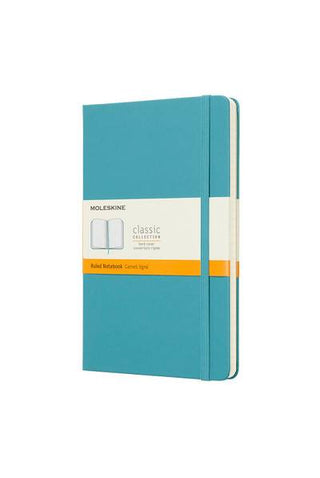 JOURNAL MOLESKINE CLASSIC HC LARGE RULED REEF BLUE