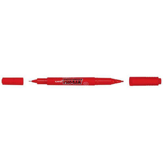 MARKER UNI PROCKEY DUAL TIP RED