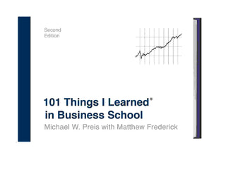 101 Things I Learned in Business School