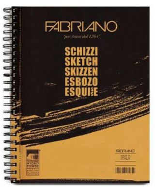 Sketch Pad Fabriano Schizzi A4 Long Side Spiral