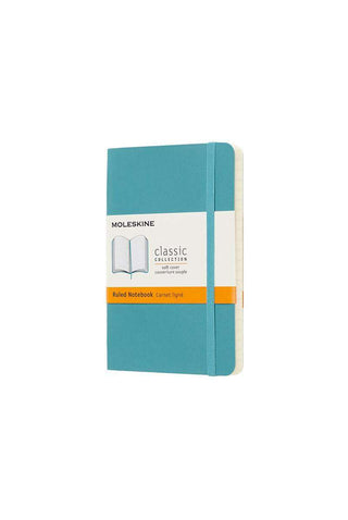 Journal: Moleskine Classic -SC Pocket, Ruled, Reef Blue