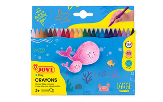 Crayons Jovi Plastic 24 Pack