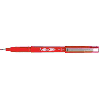 PEN ARTLINE 200 FINELINE 0.4MM RED