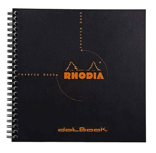 NOTEBOOK RHODIA REVERSE 21 X 21CM DOT BLACK