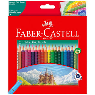 Coloured Pencils Faber Castell Grip 24 Pack