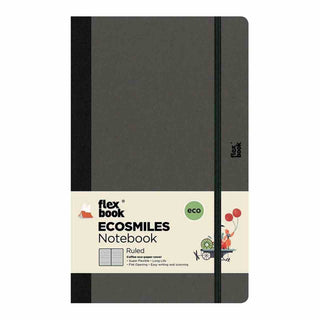 NOTEBOOK FLEXBOOK ECOSMILES MEDIUM RULED COFFEE