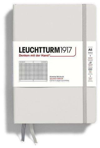 JOURNAL LEUCHTTURM 1917 MEDIUM SQUARED LIGHT GREY